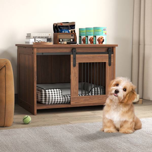 Hundehütte BG32201 Braun - Holzwerkstoff - 60 x 60 x 80 cm