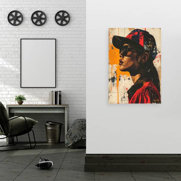 Wandbild Frauen 80 x 120 cm