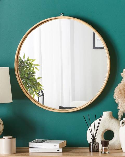 Miroir BARUNG Marron - Rotin - 60 x 60 x 4 cm