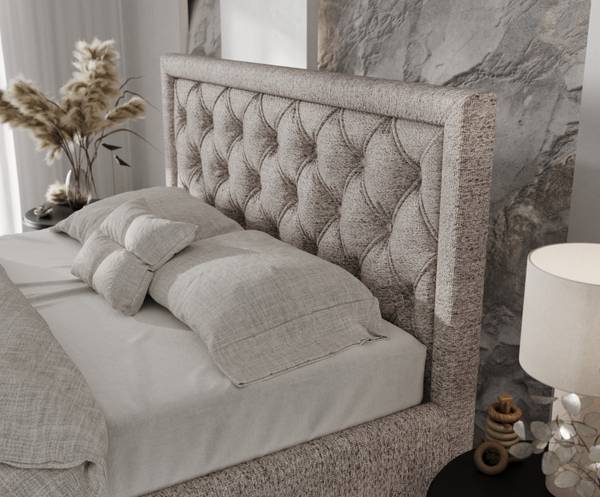 Polsterbett Lido mit Stauraum Neve Hellbraun - Liegefläche Breite: 140 cm