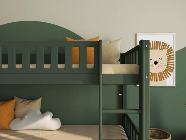 Etagenbett Viggo Grün