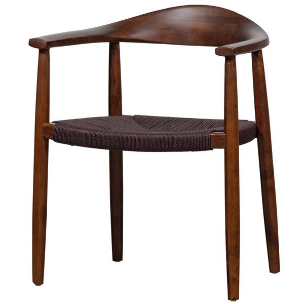 Esszimmerstühle Embrace 2er-Set Braun - Flachgewebe - Microfaser - Strukturesche - 64 x 76 x 53 cm