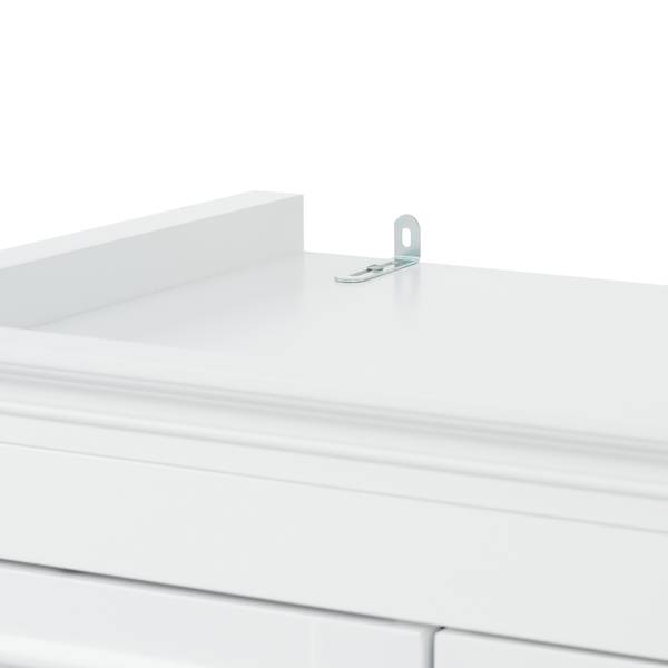 Badezimmerschrank Aphrodite Ⅲ Weiß - Holzwerkstoff - 40 x 180 x 60 cm