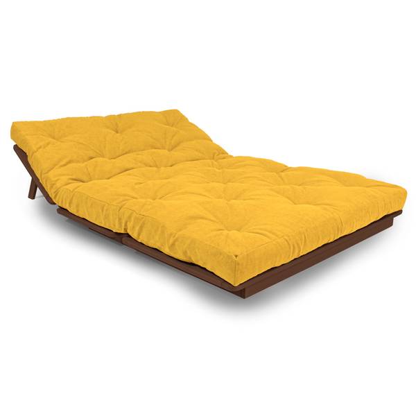 Futon Stuhl LAYTI-140, Buchenholz Gelb