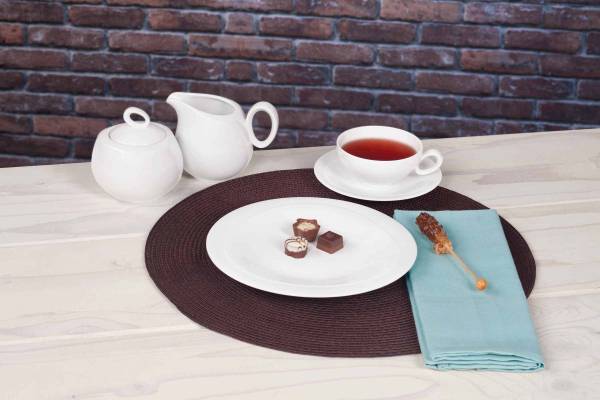 Teeservice Trio 20-teilig Weiß - Pinie - 2 x 2 x 2 cm