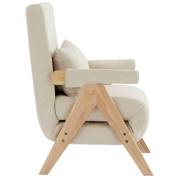 Schlafsessel LEINNatur Ⅰ Braun - Leinen - 60 x 87 x 64 cm