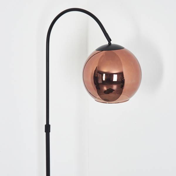 Stehlampe Cesaro Aluminium - Klarglas - 11 x 141 x 105 cm