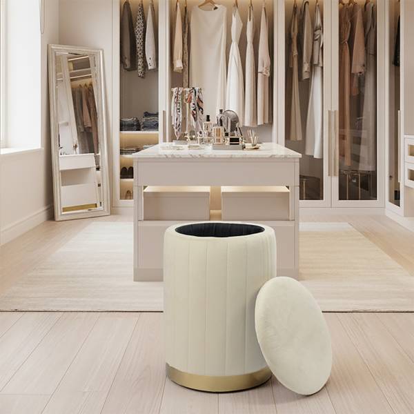Hocker aus Samt mit Stauraum kaufen
