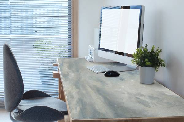 Tischmatte Caelo Grün - Polyester PVC - 100 x 50 x 1 cm