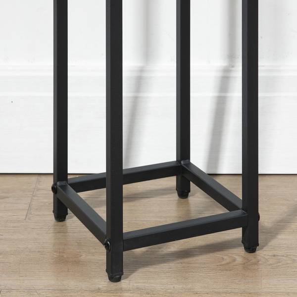 Pflanzenständer BB5536 3er-Set Schwarz - Metall - 21 x 90 x 21 cm