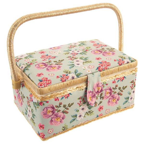Nähkorb 154039 Massivholz - 20 x 13 x 29 cm
