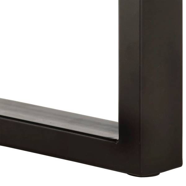 Bank 3002653-1 Schwarz - Braun - Akazie - Stahl - 110 x 46 x 35 cm