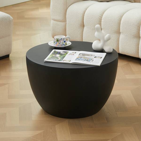 Couchtisch PARNU Schwarz - Stein - 64 x 39 x 64 cm