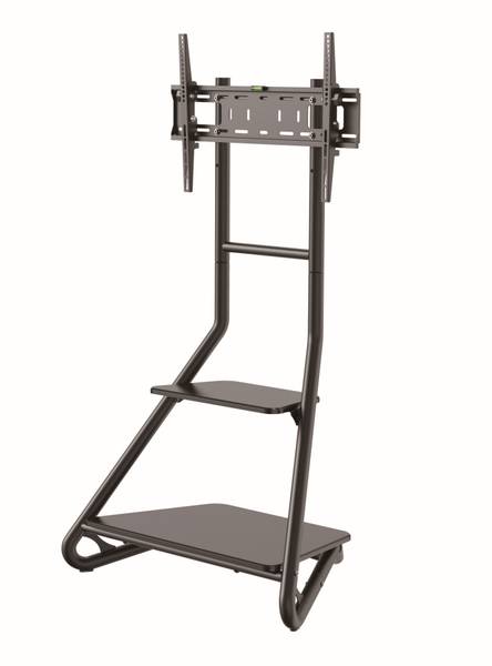 TV-Stand LUMFS40-46T_ZWART Schwarz - Stahl - 84 x 146 x 60 cm
