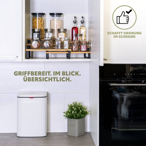 Gewürzregale 44078 (2er-Set) Schwarz
