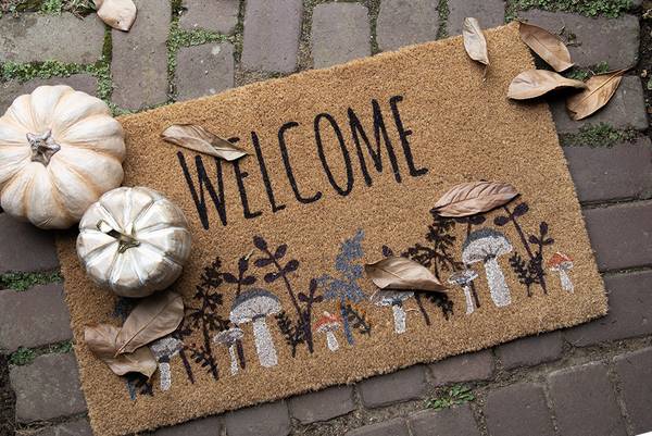 Dekoration Kürbis Deco&Keegan Beige - Kunststoff - 22 x 13 x 22 cm