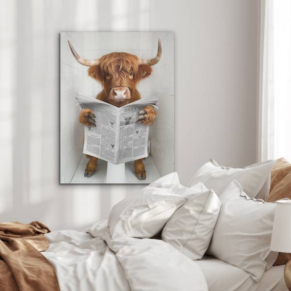 AKUSTIKBILD Hochlandrind 60 x 80 cm