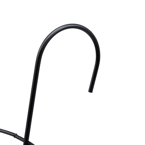 4er Set Blumentopf Halter für den Balkon Schwarz - Eisen - 20 x 21 x 26 cm