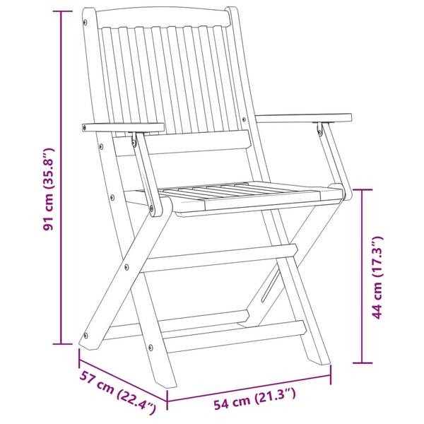Garten-Essgruppe 3009142-1 3-teilig 60 x 60 cm