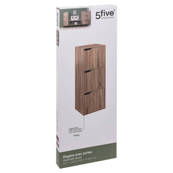 Regal mit 3 Fächern MIX N MODUL Beige - Holzwerkstoff - 32 x 100 x 34 cm