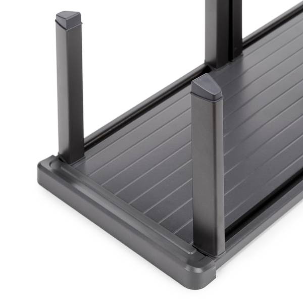 Tellerhalter für Schublade Orderbox Grau - Metall - 17 x 3 x 50 cm