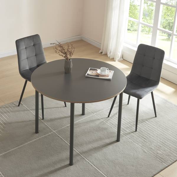Esstisch Lindesberg Grau - Holzwerkstoff - 100 x 75 x 100 cm