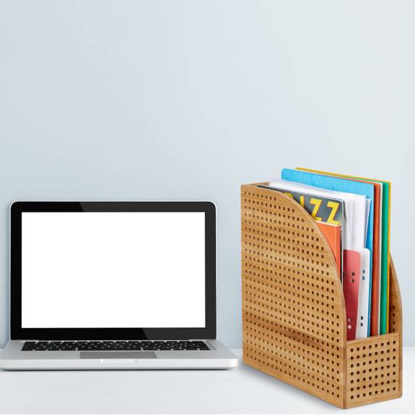 Stehsammler Bambus A4 Braun - Holzverbundwerkstoff - 12 x 31 x 27 cm