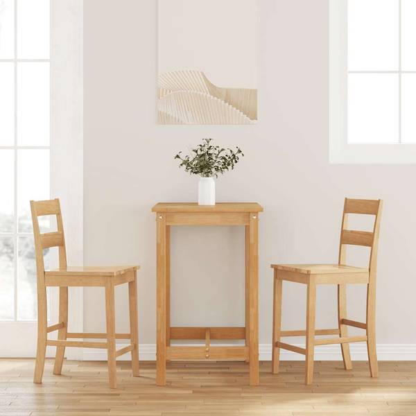 Barhocker 3043932-2 2er Set Braun - Massivholz - 41 x 95 x 48 cm