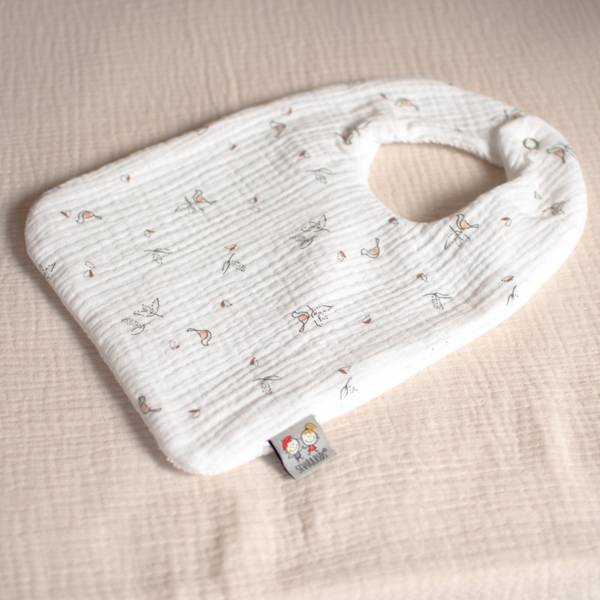 Lätzchen Melody Weiß - Textil - 25 x 1 x 20 cm