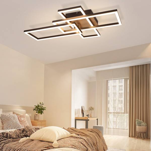 LED Plafondlamp Gale zwart - metaal - 35 x 10 x 65 cm