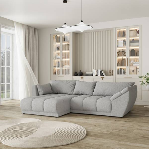 Ecksofa ORENTI Q Hellgrau