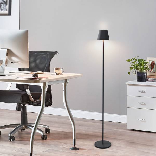LED Stehleuchte Freiheit II Schwarz - Metall - 11 x 125 x 9 cm
