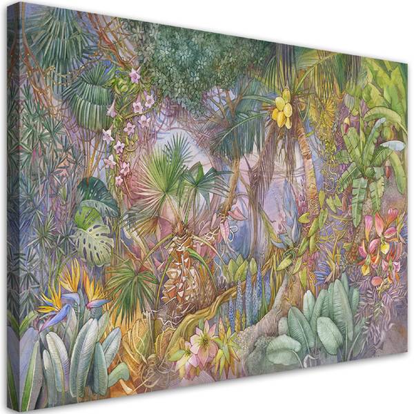 Wandbild tiefer dschungel 90 x 60 cm