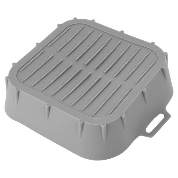 Einsatz für Heißluftfritteuse 279036 Grau - Silikon - 22 x 7 x 22 cm