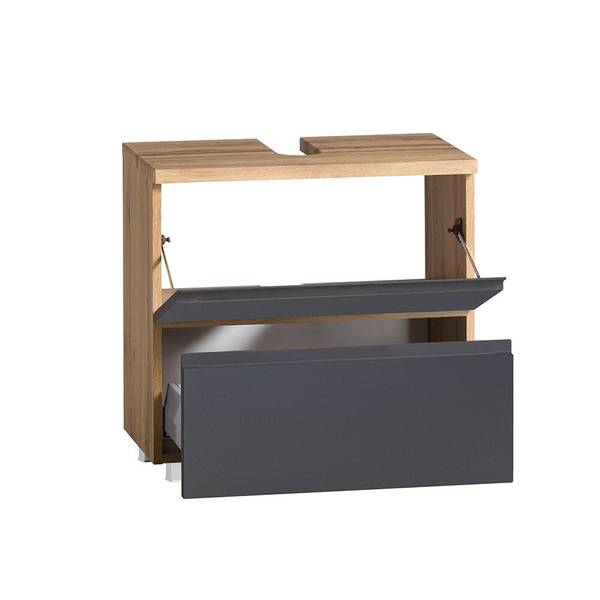 Badmöbel-Set VASTO-03-23 6er-Set Grau - Holzwerkstoff - 220 x 200 x 0 cm