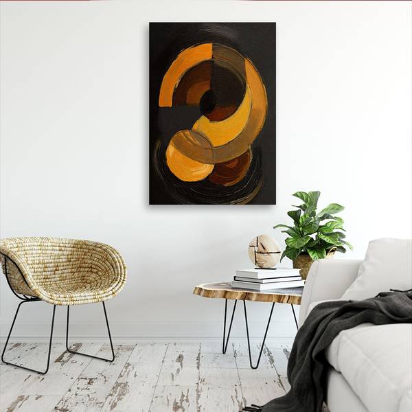 Wandbild geometrische formen abstraktion 70 x 100 cm