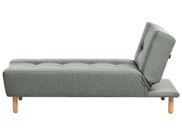 Chaiselongue ALSTEN Braun - Grün - Textil - 75 x 80 x 161 cm