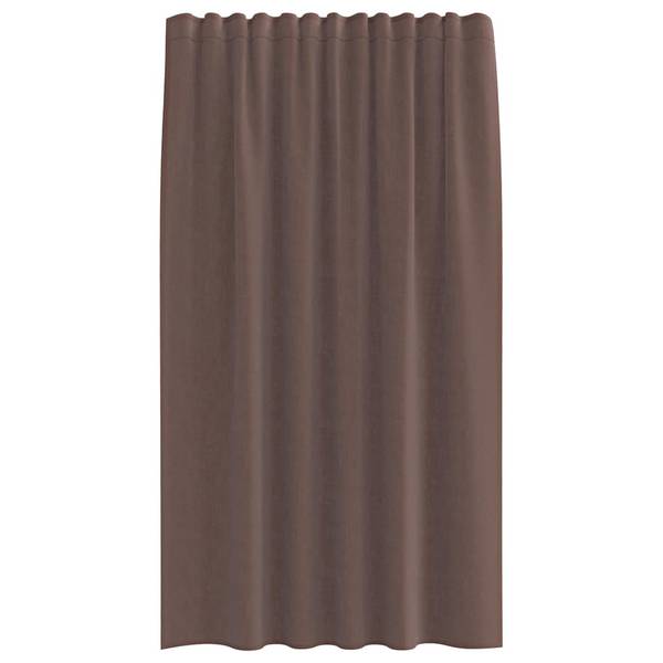 Rideau en voile 3043941-7 (lot de 2) Marron - Hauteur : 175 cm