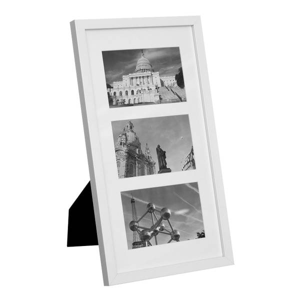 Bilderrahmen Collage für Fotos Austin Weiß - Holzwerkstoff - 2 x 41 x 24 cm