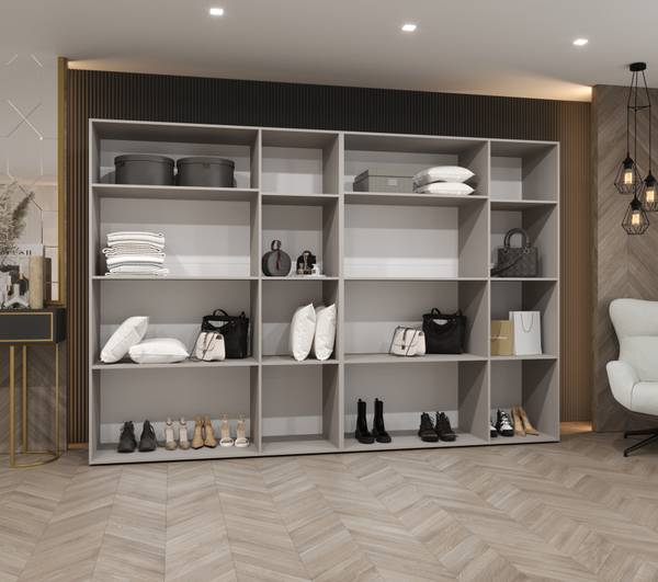 Drehtürenschrank Alicante 1 Schwarz - Breite: 300 cm - Schwarz