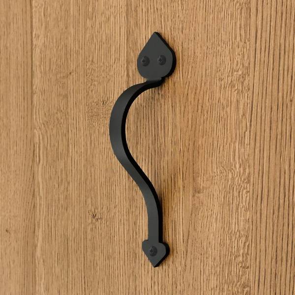 Schiebetürgriff KLAUS Schwarz - Metall - 5 x 24 x 6 cm
