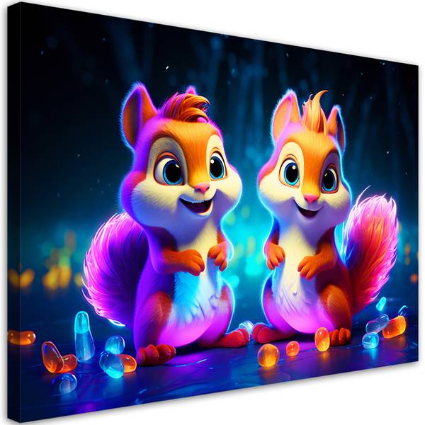 Wandbild eichhörnchen 120 x 80 cm