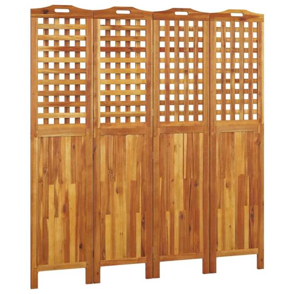 Kamerscherm 3016889 set van 4 bruin - acacia - 2 x 180 x 162 cm