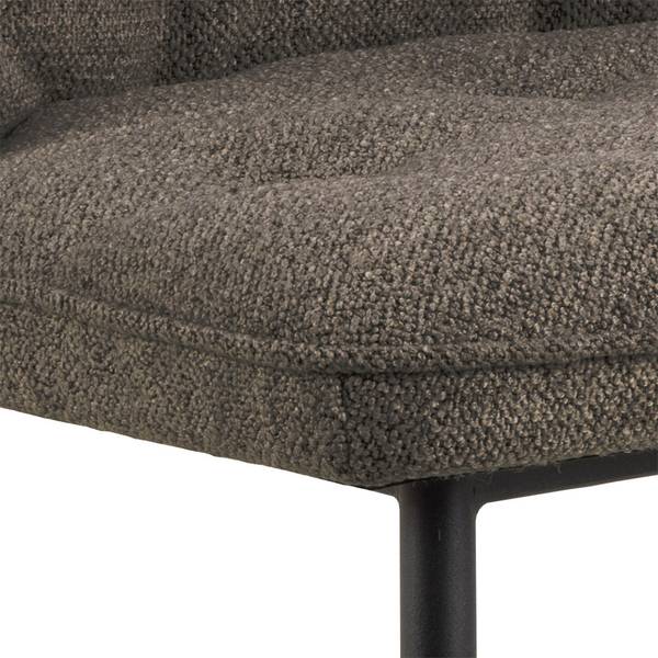 Esszimmerstuhl Brooke 2er Set Grau - Textil - 50 x 84 x 55 cm