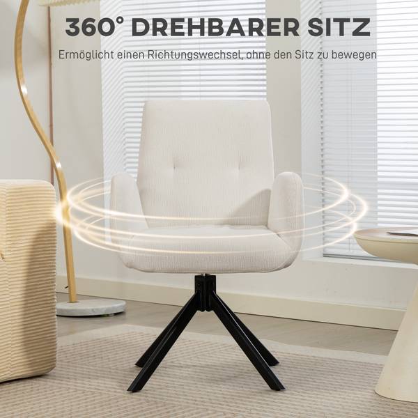 Sessel 83B-177V00CW Cremeweiß