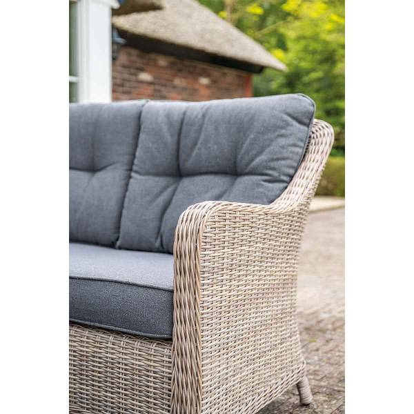 Loungediningset Nova 4 delig grijs - aluminium - 237 x 85 x 237 cm