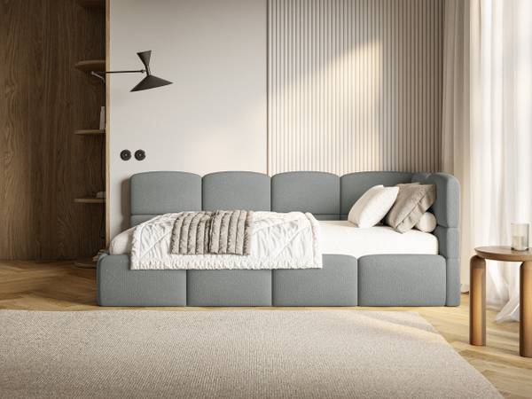 Jugendbett CLOUDY Dunkelgrau