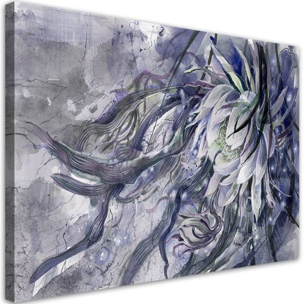 Tableau déco fleur de la reine 120 x 80 cm