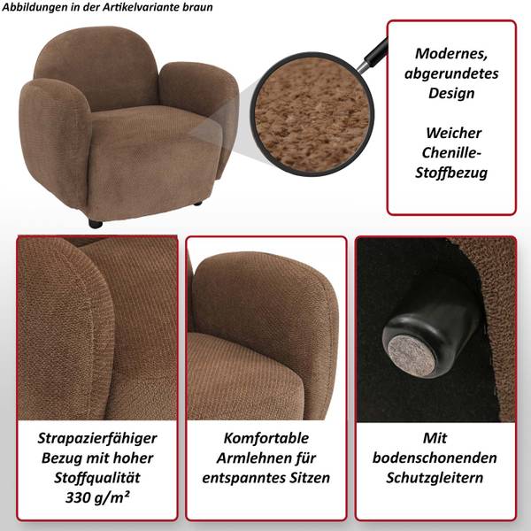Fauteuil P33 bruin