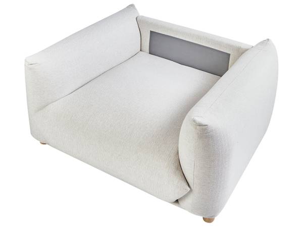 Sitzgruppe LUVOS 7-tlg Braun - Weiß - Textil - 104 x 75 x 104 cm